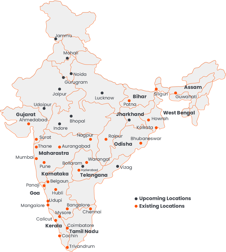 Footprint - India map