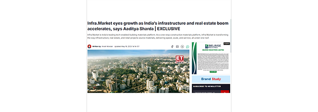 Infra.Market eyes growth as India’s infrastructure and real estate boom accelerates, says Aaditya Sharda