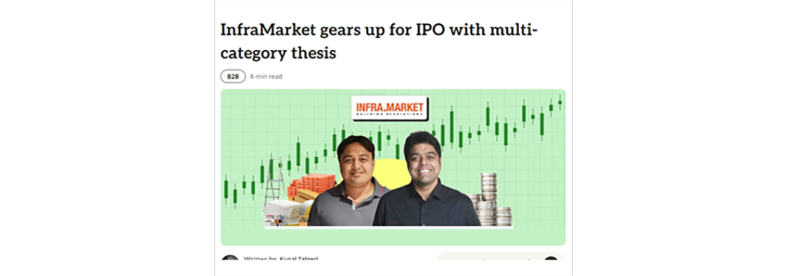 Infra.Market gears up for IPO with multicategory thesis
