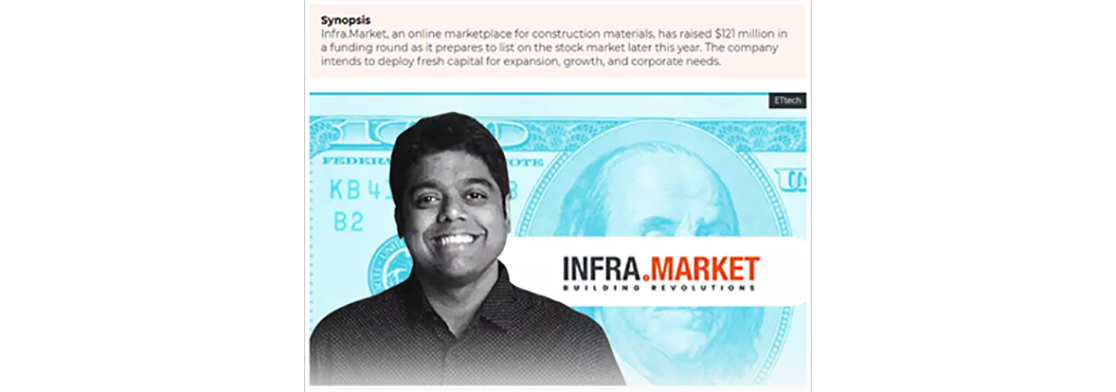 Infra.Market raises $121 million in pre-IPO funding; B2B startup now valued at $2.8 billion