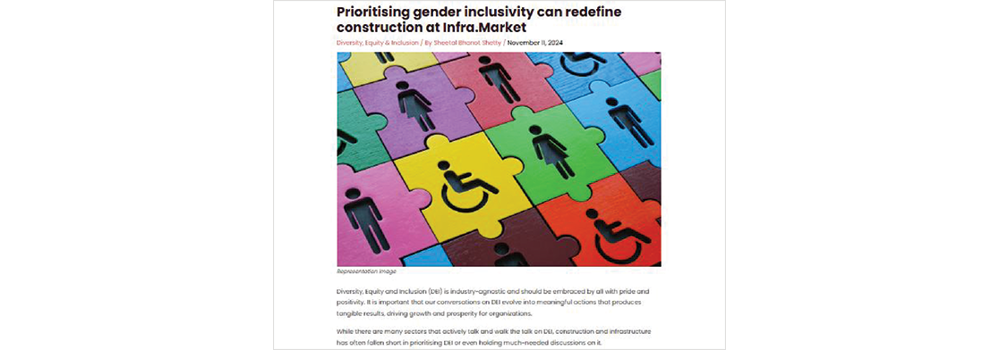 Prioritising gender inclusivity can redefine construction at Infra.Market